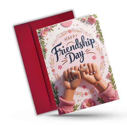 Friendship Day Greeting Card with Envelope - Gift for Bestie Best Friend BFF