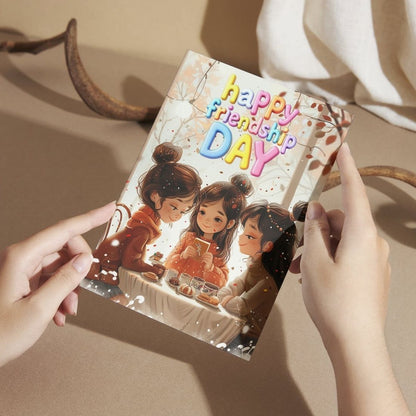 Friendship Day Greeting Card with Envelope - Gift for Bestie Best Friend BFF