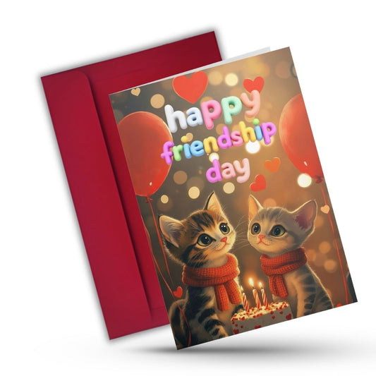 Friendship Day Greeting Card with Envelope - Gift for Bestie Best Friend BFF