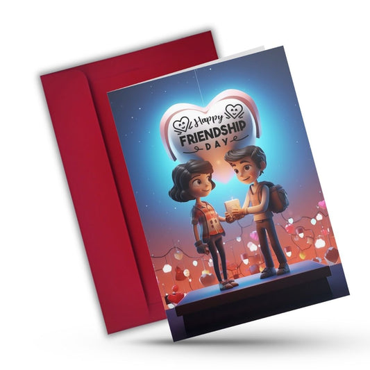 Friendship Day Greeting Card with Envelope - Gift for Bestie Best Friend BFF