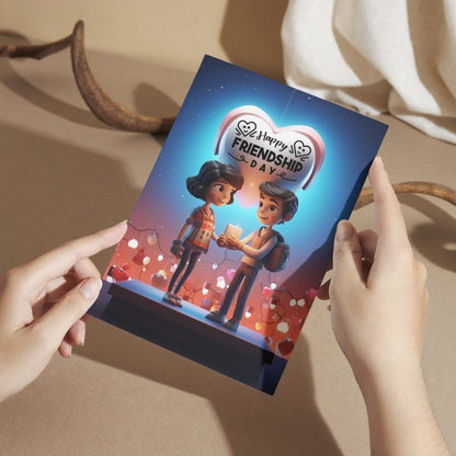Friendship Day Greeting Card with Envelope - Gift for Bestie Best Friend BFF