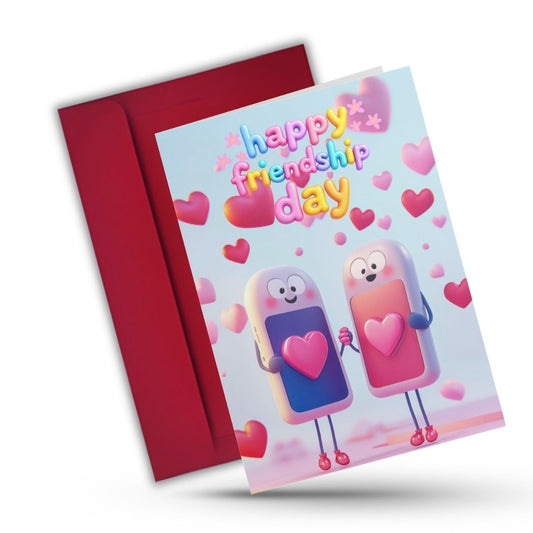 Friendship Day Greeting Card with Envelope - Gift for Bestie Best Friend BFF