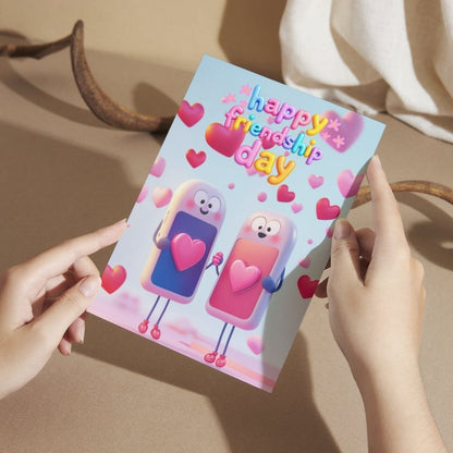 Friendship Day Greeting Card with Envelope - Gift for Bestie Best Friend BFF