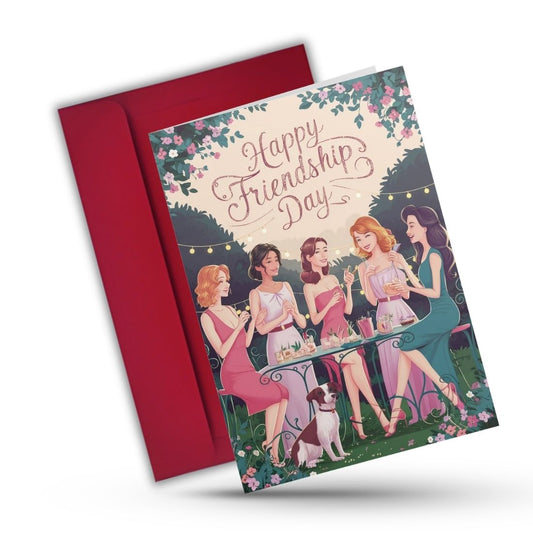 Friendship Day Greeting Card with Envelope - Gift for Bestie Best Friend BFF