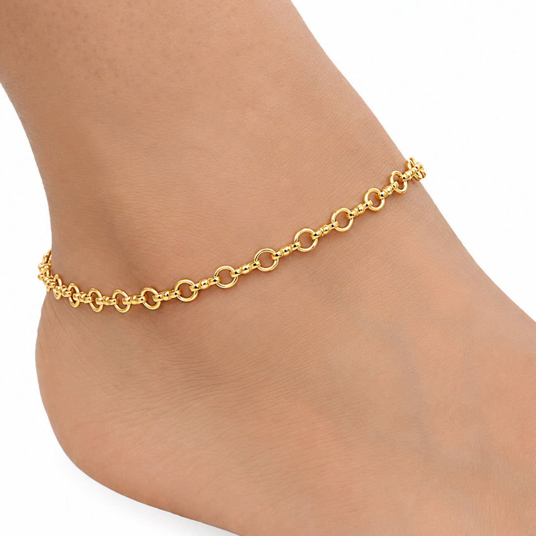 Silver and Gold Plated Ghungroo Payal Anklet with Adjustable Bichhiya Toe Ring Combo Set for Women