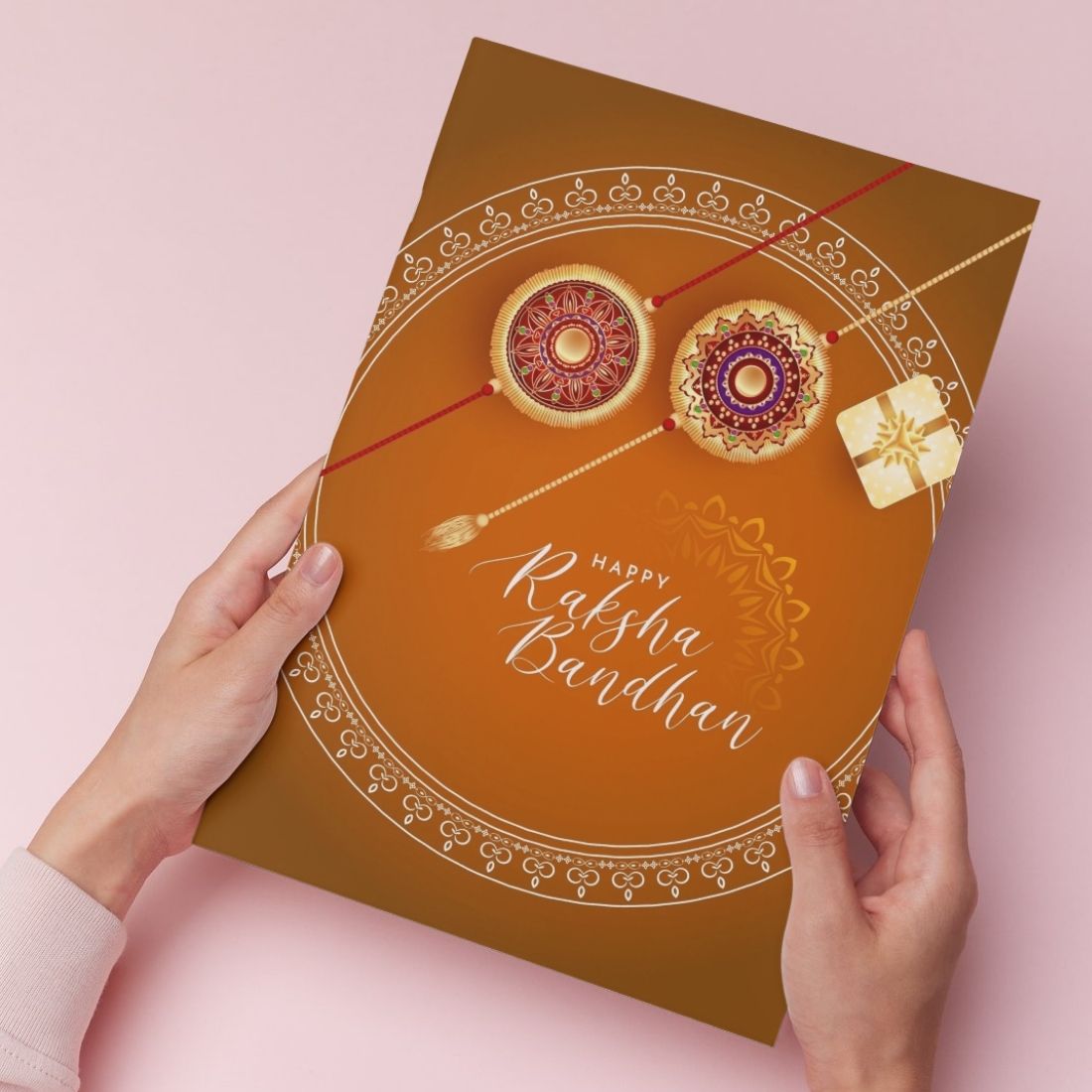 AanyaCentric Raksha Bandhan Card for Brother and Sister — Printed Greeting Card with Envelope