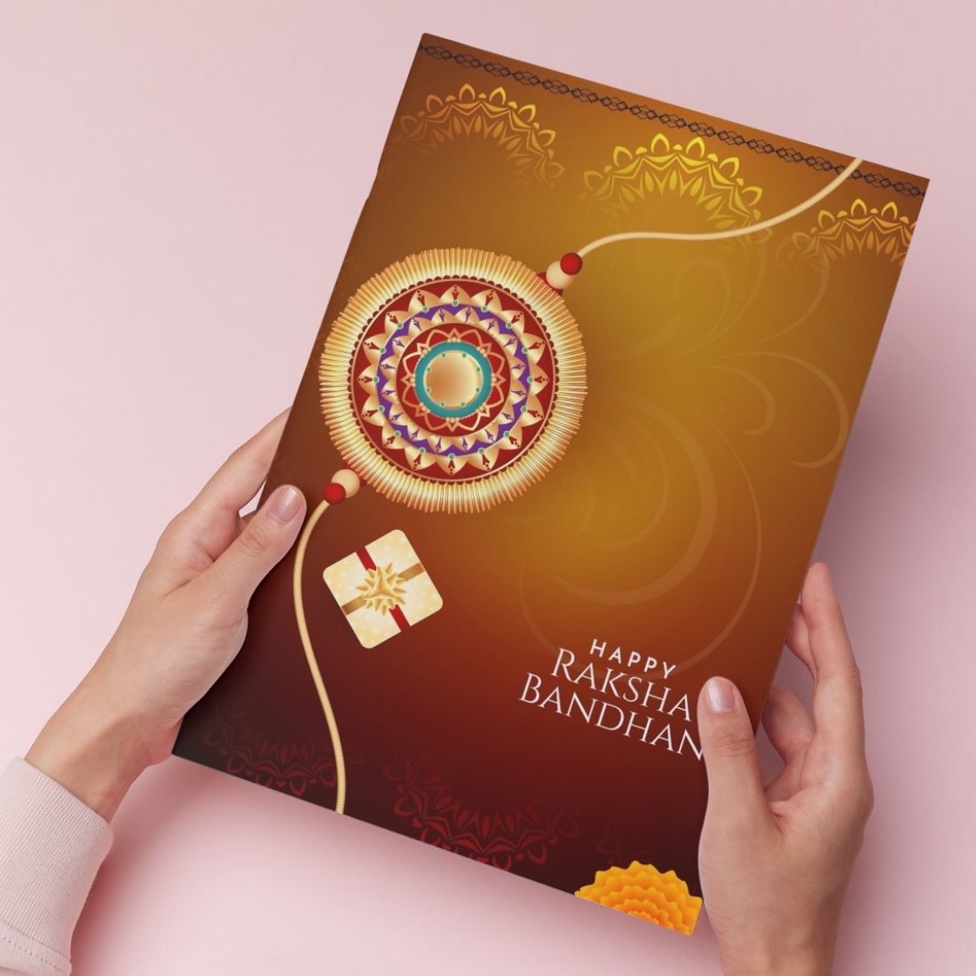 AanyaCentric Raksha Bandhan Card for Brother and Sister — Printed Greeting Card with Envelope
