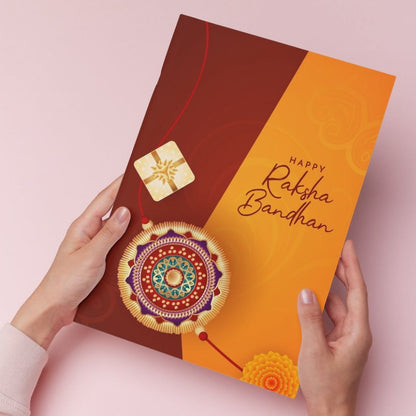 AanyaCentric Raksha Bandhan Card for Brother and Sister — Printed Greeting Card with Envelope