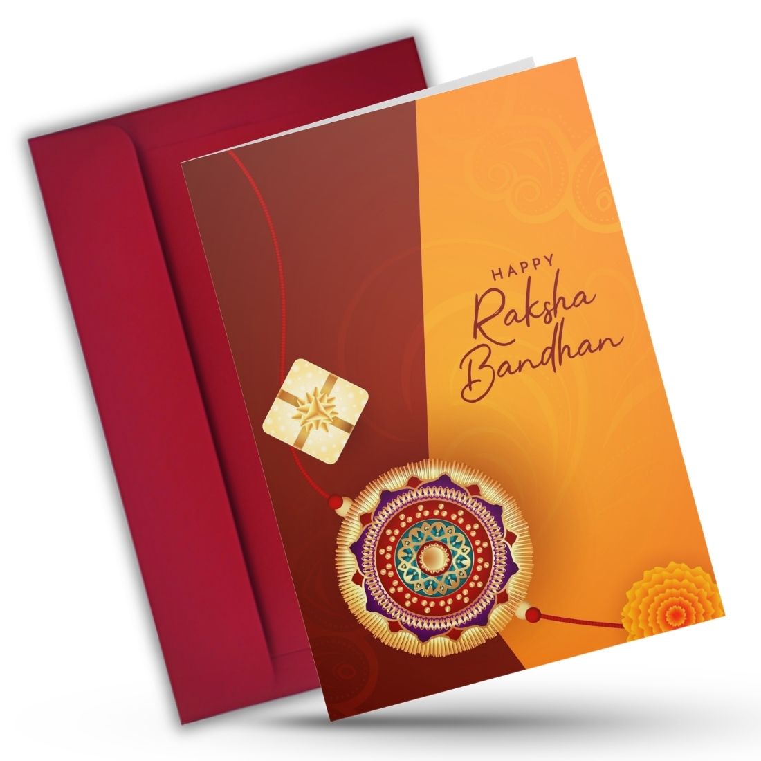 AanyaCentric Raksha Bandhan Card for Brother and Sister — Printed Greeting Card with Envelope