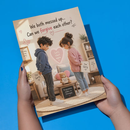 Mutual Sorry Greeting Card for Couples, Multiple Sizes, Printed on Photo Paper