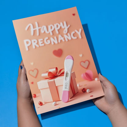 Pregnancy Congratulations Greeting Card, Multiple Sizes, Printed on Photo Paper, Pre-Printed Wishes