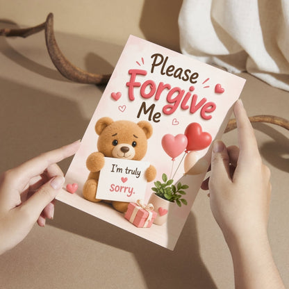 Sorry Greeting Card, Multiple Sizes, Printed on Photo Paper