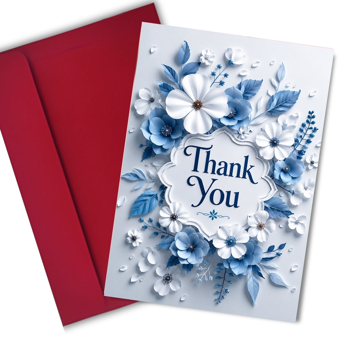 Thank You Greeting Card, Multiple Sizes, Printed on Photo Paper