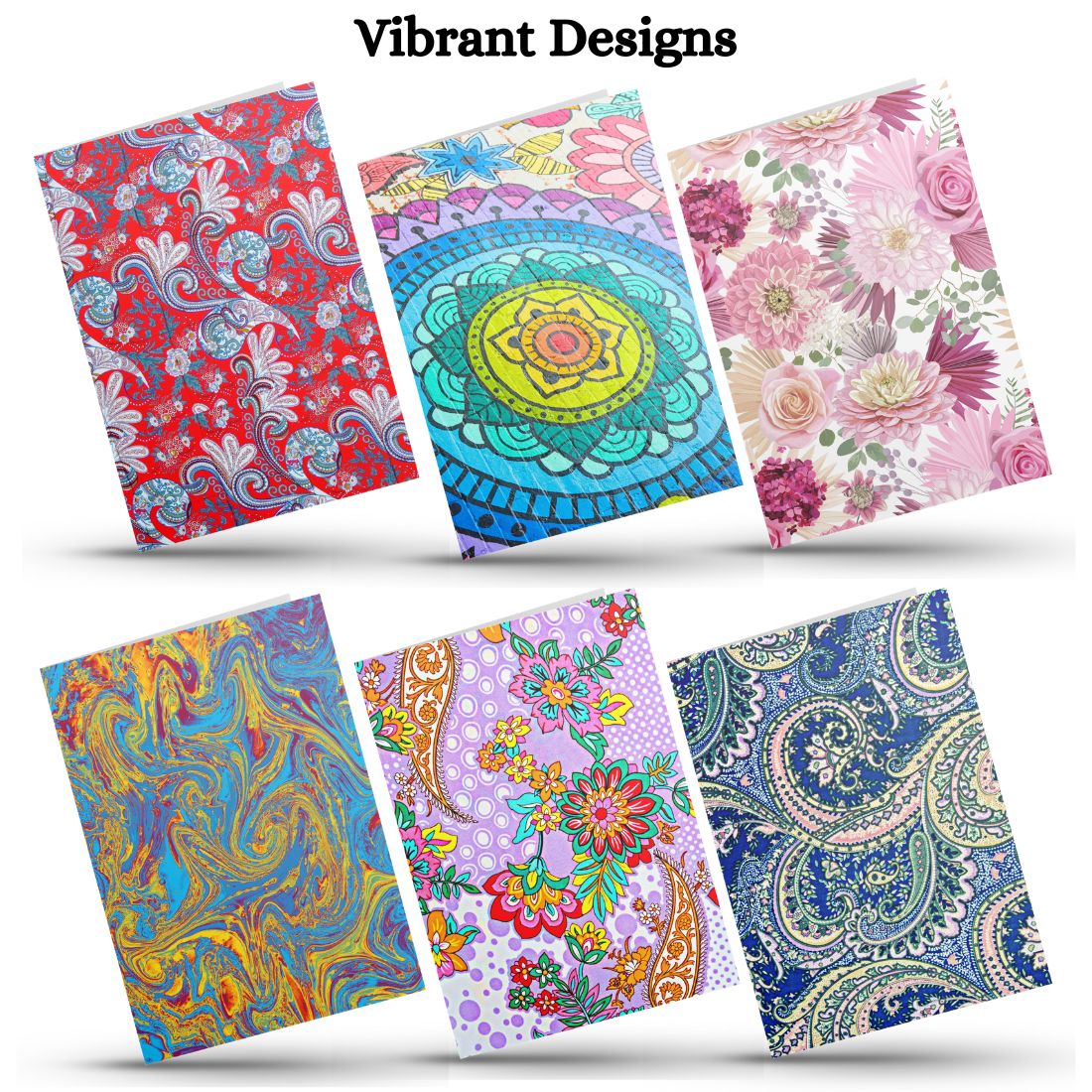 Assorted Printed Small Mini Greeting Cards with Envelopes, Pack of 24, Blank Inside
