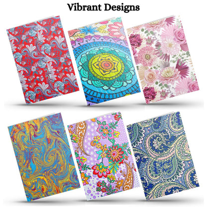 Assorted Printed Small Mini Greeting Cards with Envelopes, Pack of 24, Blank Inside