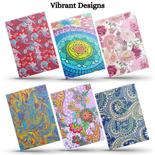 Assorted Printed Small Mini Greeting Cards with Envelopes, Pack of 24, Blank Inside