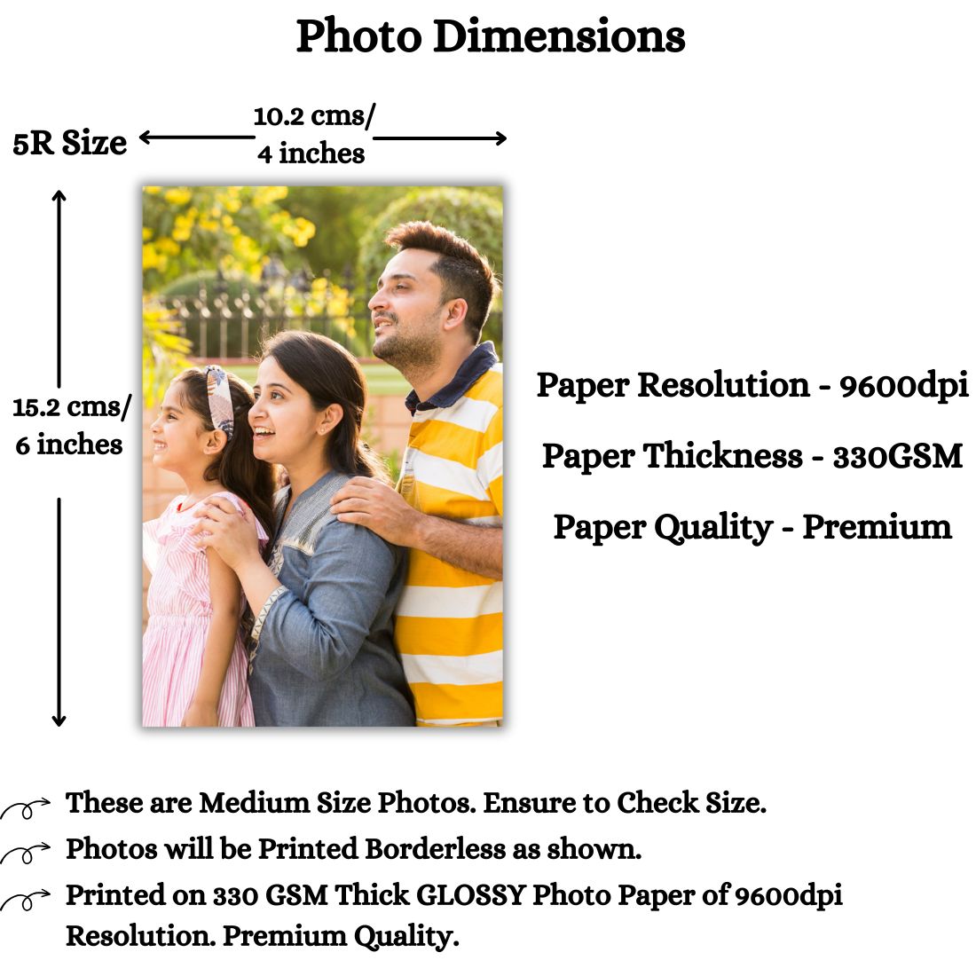 5x7 inch Premium Photo Prints