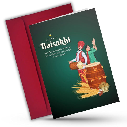 Baisakhi Festival Greeting Card with Envelope