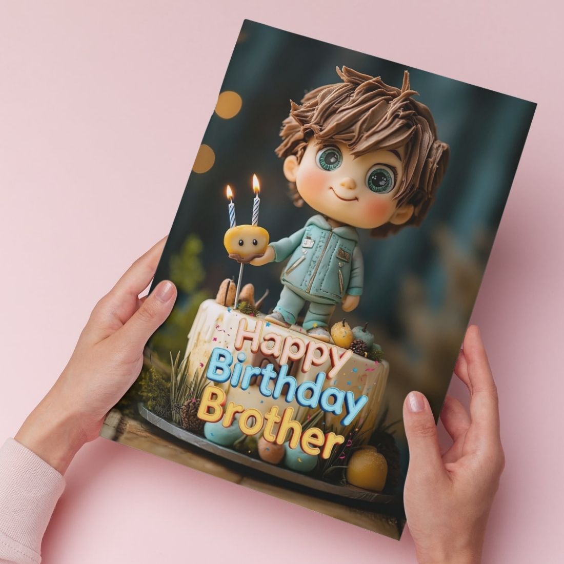 Brother Birthday Greeting Card with Envelope