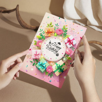 Birthday Greeting Card with Envelope - Gift for Loved Ones, Colleague, Friend