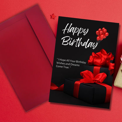 Happy Birthday Greeting Card For Family, Friends
