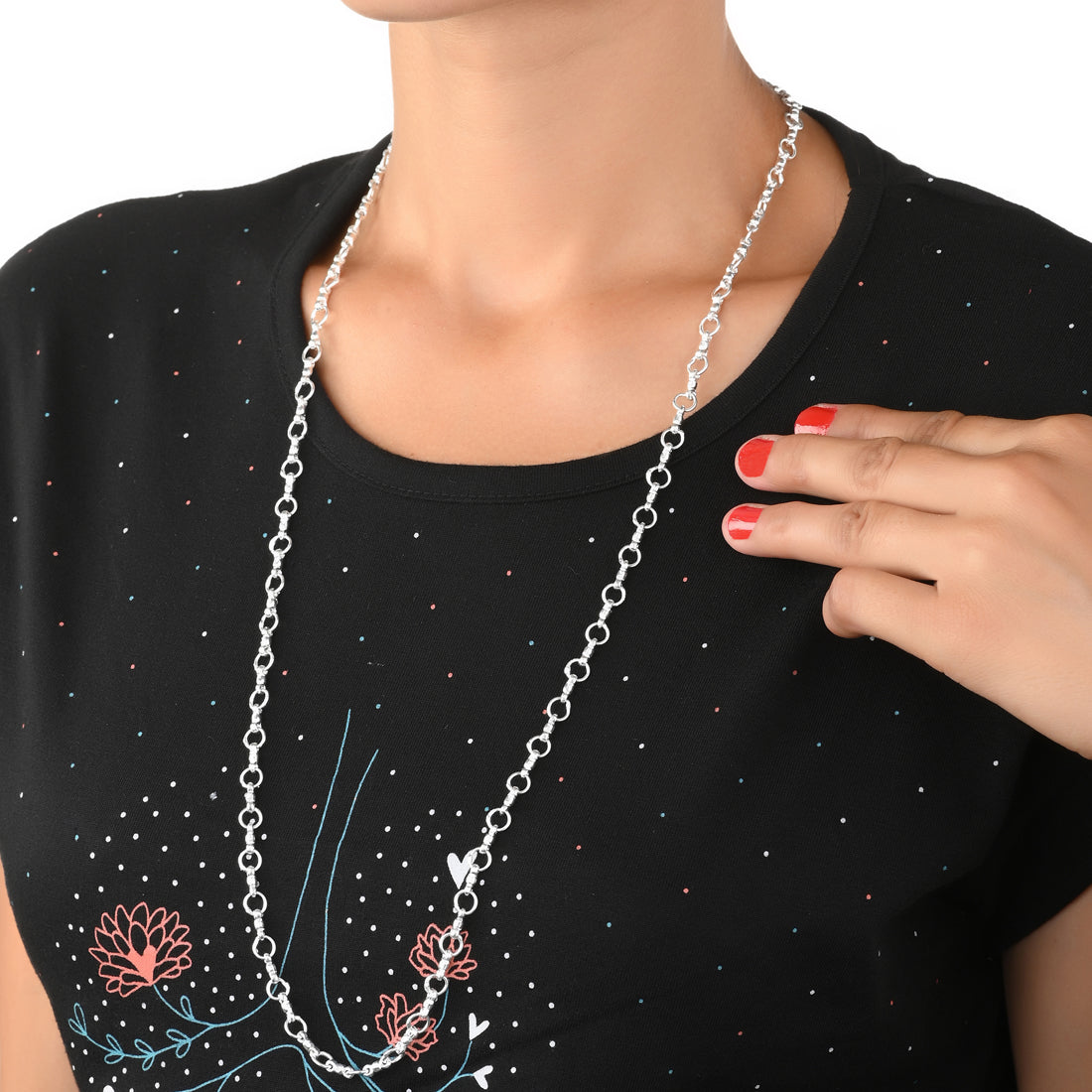 Elegant Silver Plated Chain