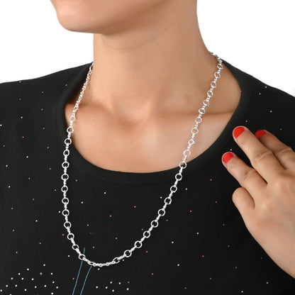 Elegant Silver Plated Chain