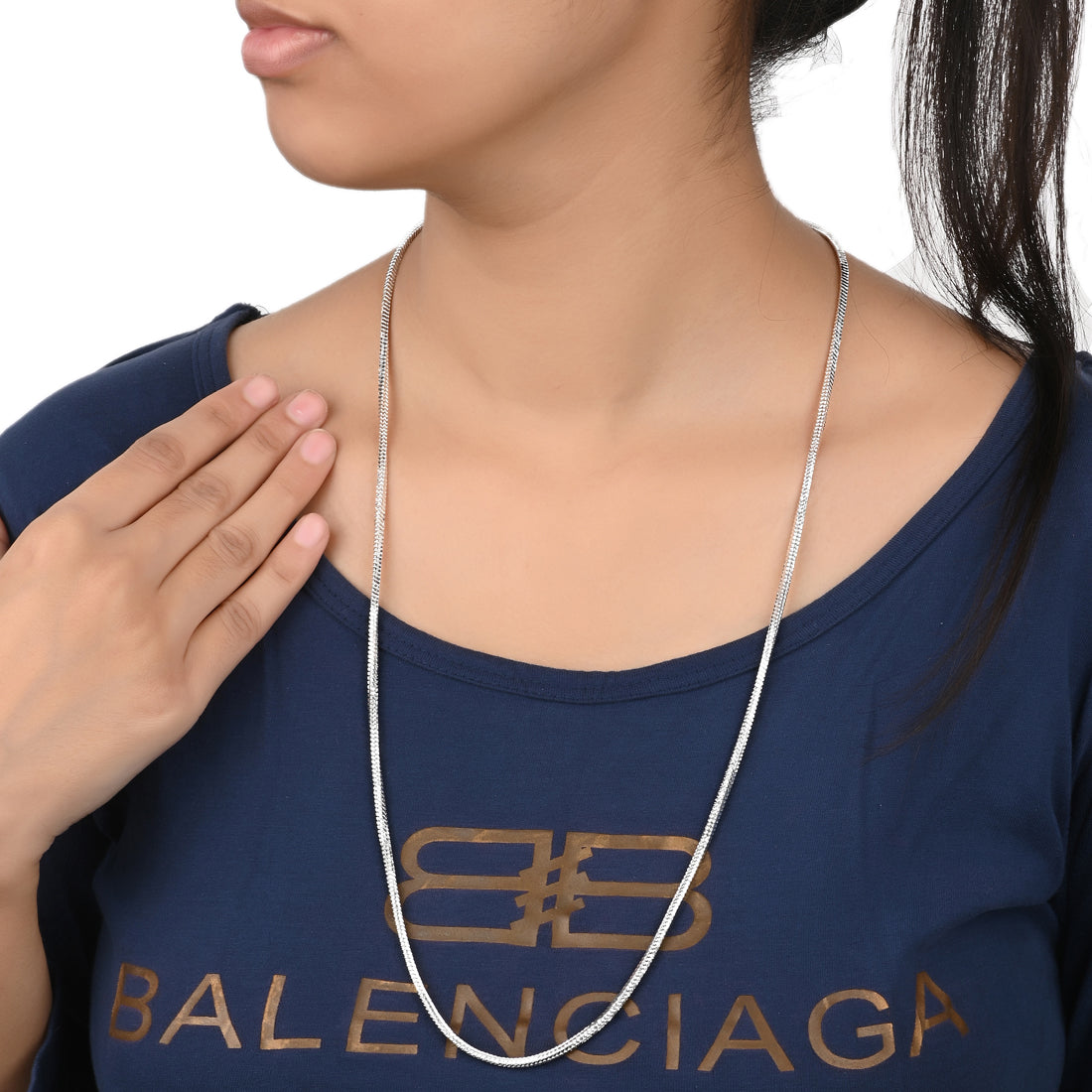 Elegant Silver Plated Chain