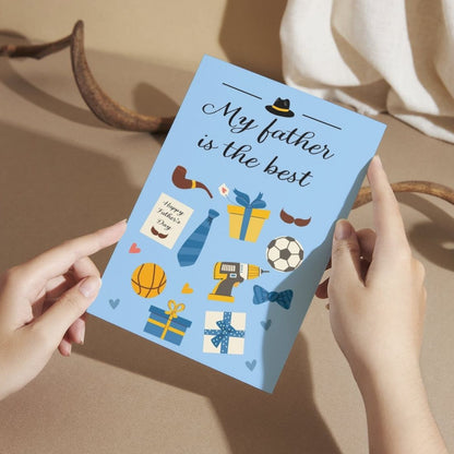 Father's Day Card for Dad — Printed Greeting Card with Envelope