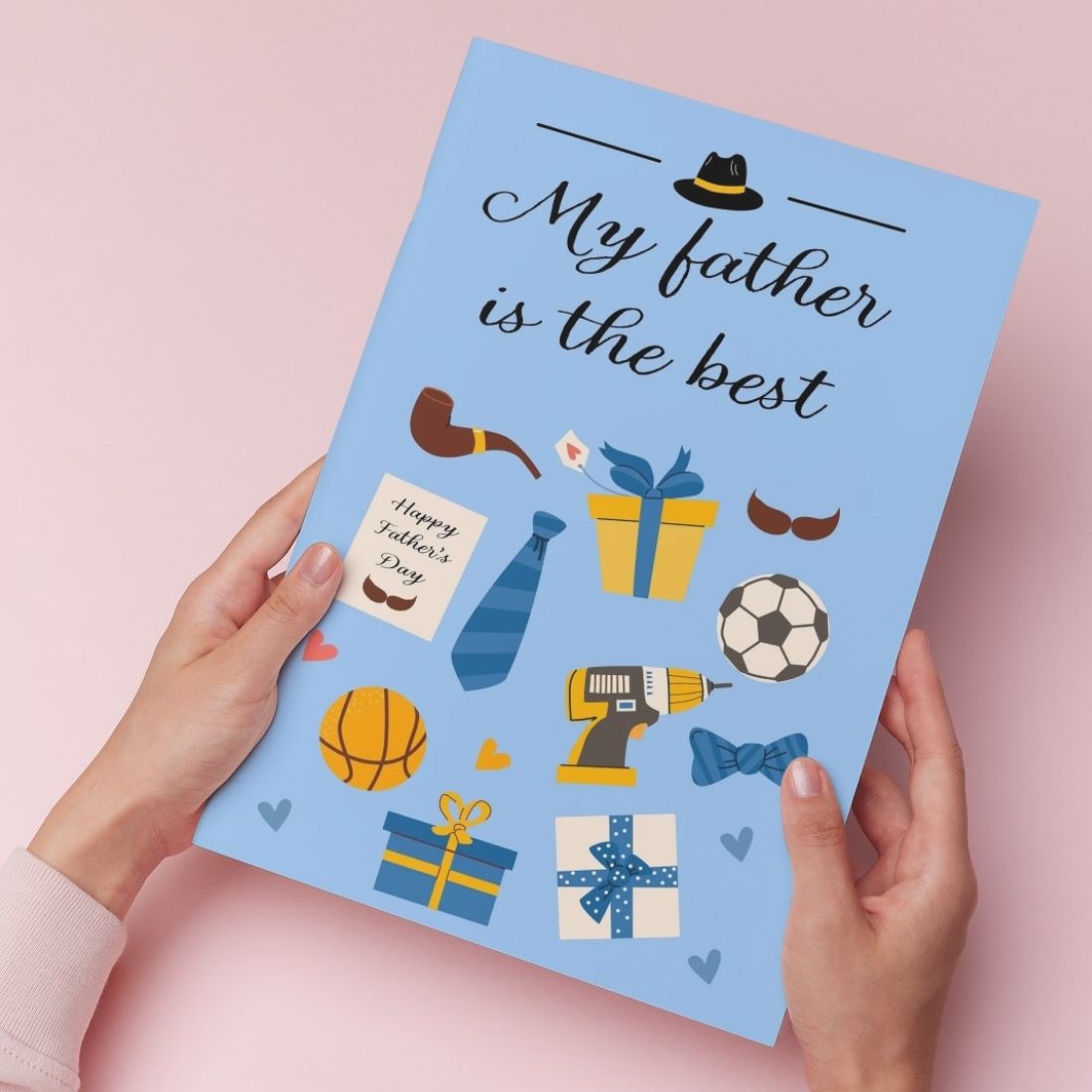 Father's Day Card for Dad — Printed Greeting Card with Envelope