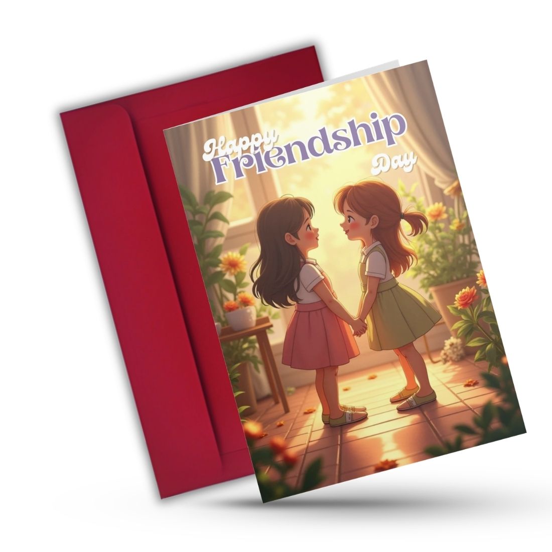 Friendship Day Greeting Card with Envelope - Gift for Bestie Best Friend BFF