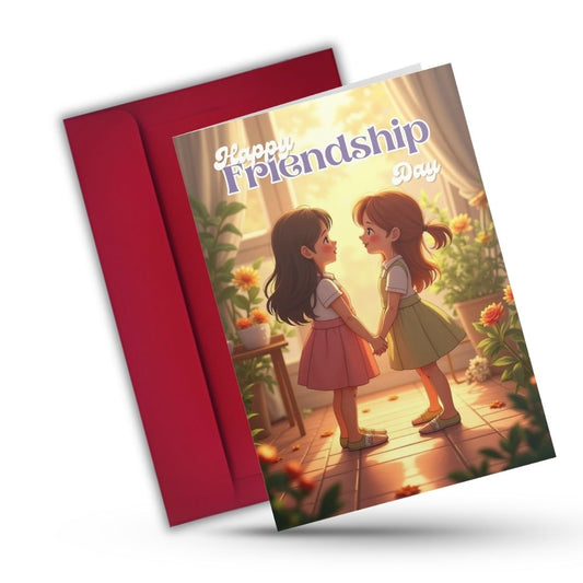 Friendship Day Greeting Card with Envelope - Gift for Bestie Best Friend BFF
