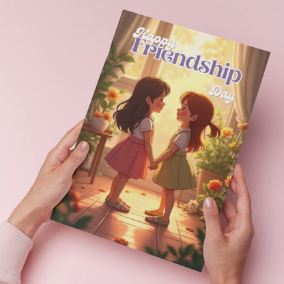 Friendship Day Greeting Card with Envelope - Gift for Bestie Best Friend BFF