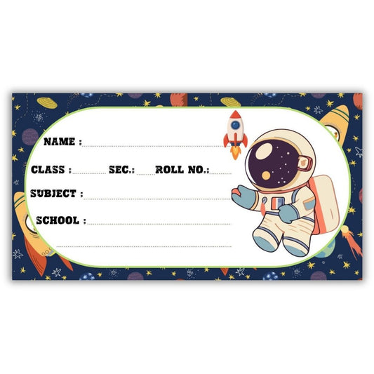 Kids Name Slips Cartoon Printed - Pack of 36 - Self Fill in