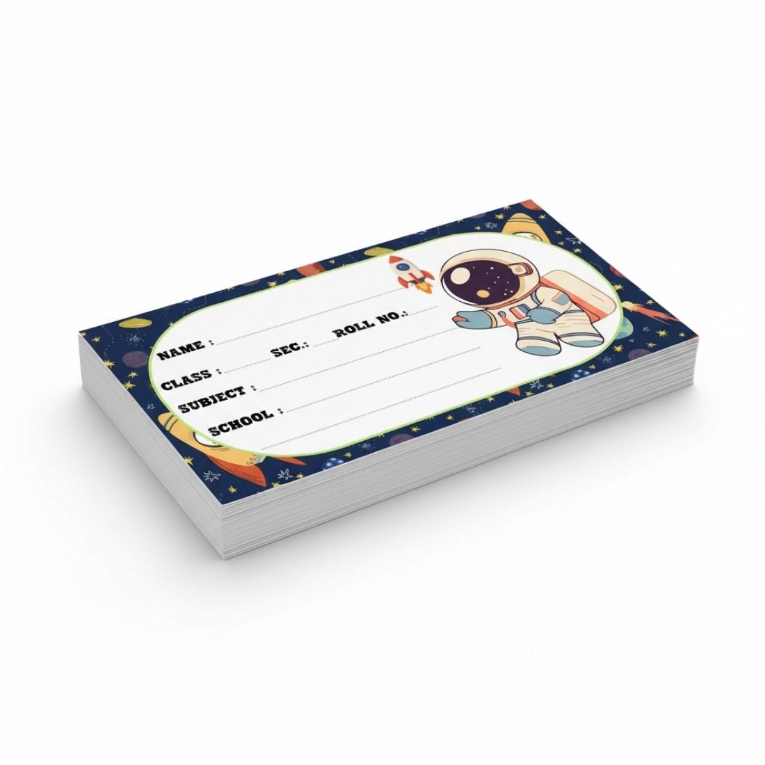 Kids Name Slips Cartoon Printed - Pack of 36 - Self Fill in