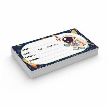Kids Name Slips Cartoon Printed - Pack of 36 - Self Fill in