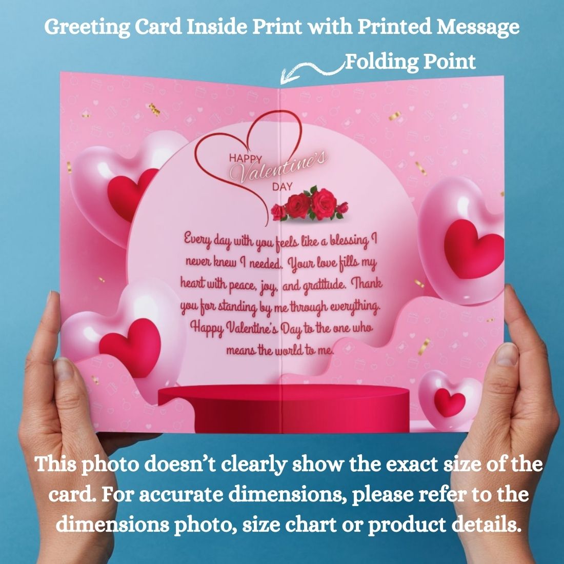 Valentine's Day Greeting Card with Envelope
