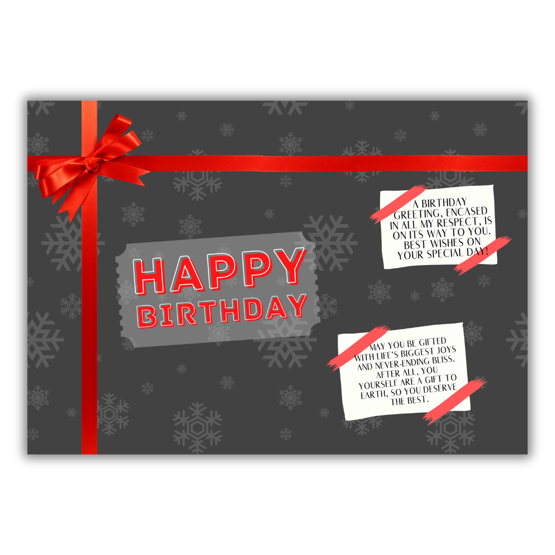 Happy Birthday Greeting Card For Family, Friends