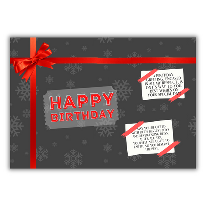 Happy Birthday Greeting Card For Family, Friends