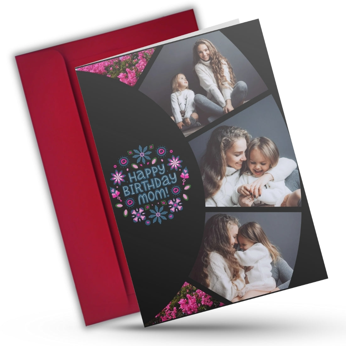 Customised Birthday Greeting Card with Photos for Mother | Preprinted Inside Message