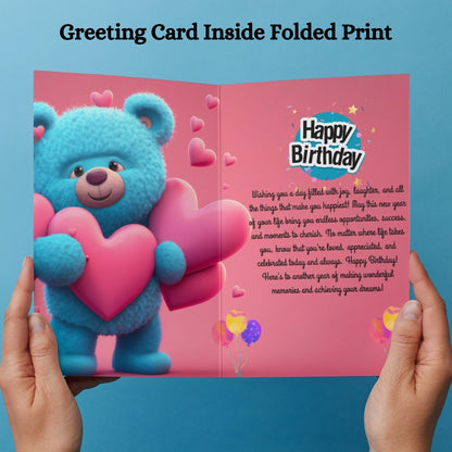 Happy Birthday Greeting Card For Family, Friends