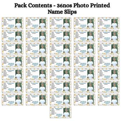 Kids Photo Name Slips Pack of 36