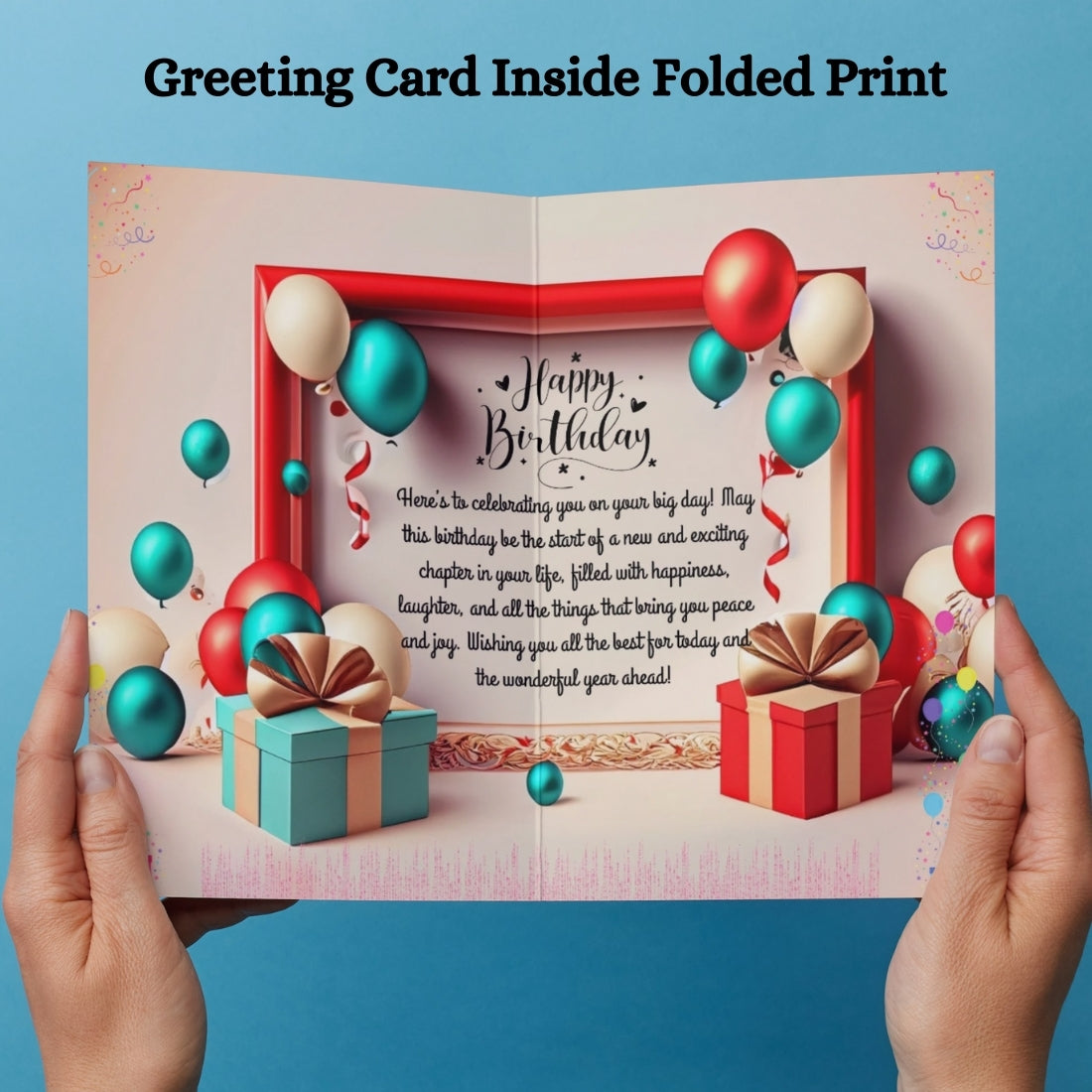 Happy Birthday Greeting Card For Family, Friends