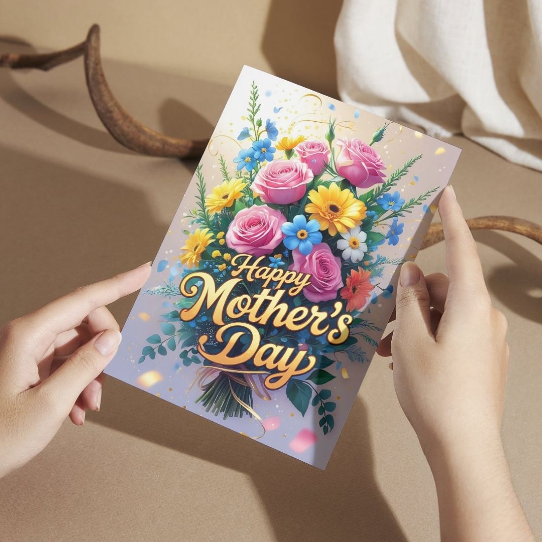 Mother's Day Greeting Card with Envelope - Gift for Mom