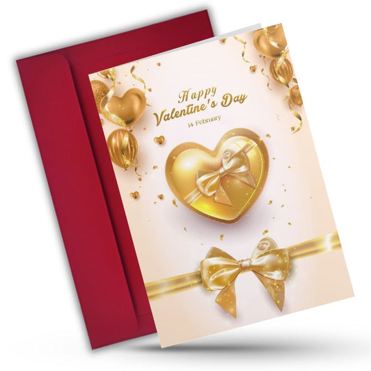 Valentine's Day Greeting Card with Envelope