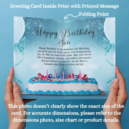 Son Birthday Greeting Card with Envelope