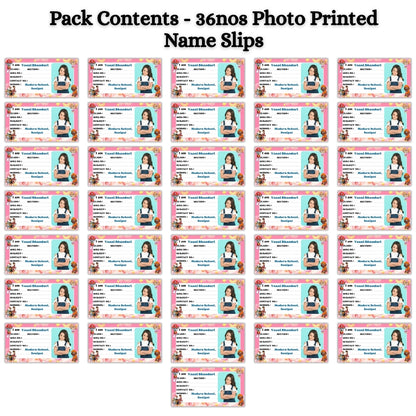 Kids Photo Name Slips Pack of 36