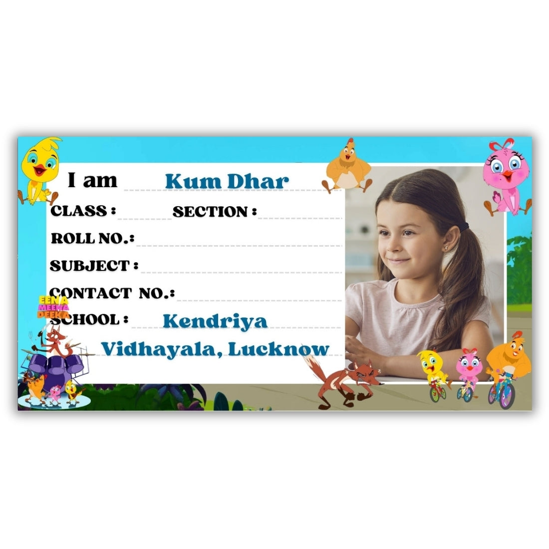 Kids Photo Name Slips Pack of 36