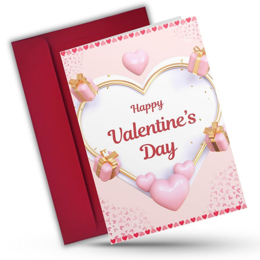 Valentine's Day Greeting Card with Envelope