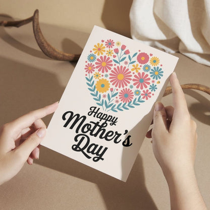 Mother's Day Greeting Card with Envelope - Gift for Mom